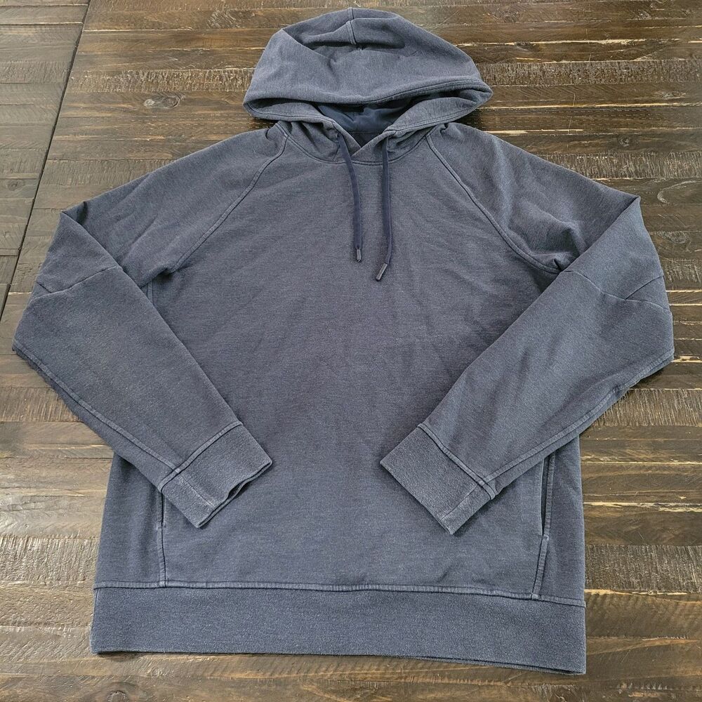lululemon City Sweat Pullover Hoodie Heathered Navy Mens Small